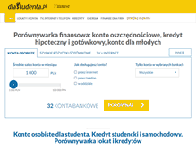 Tablet Screenshot of finanse.dlastudenta.pl