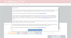 Desktop Screenshot of literatura.dlastudenta.pl