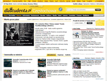 Tablet Screenshot of czestochowa.dlastudenta.pl